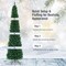 PVC Artificial Slim Pencil Christmas Tree with Metal Stand Ideal for Small Spaces